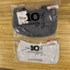 10th Anniversary Thirty-One Grey Skirt Purse + Inspirations fitted Purse Skirt